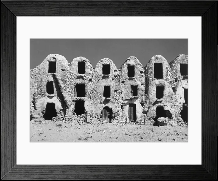 Framed Print : Abandoned Ghorfas in Tunisia Framed Print : Abandoned Ghorfas in Tunisia