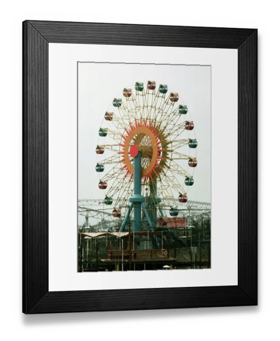Framed Print : Ferris Wheel Under Construction Framed Print : Ferris Wheel Under Construction