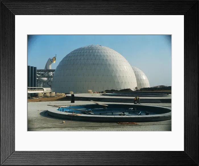 Framed Print : The White Domes of the French Pavilion Framed Print : The White Domes of the French Pavilion