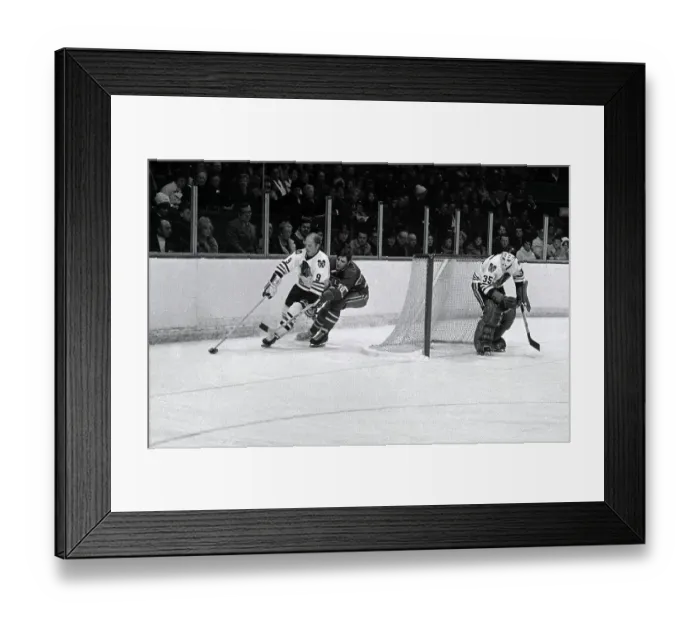 Framed Print : Bobby Hull in Hockey Action Framed Print : Bobby Hull in Hockey Action