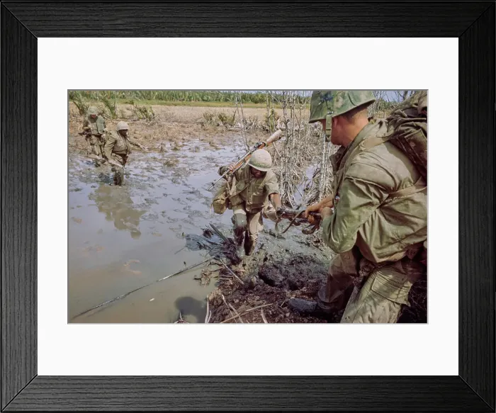 Framed Print : Tan An, Vietnam War Framed Print : Tan An, Vietnam War