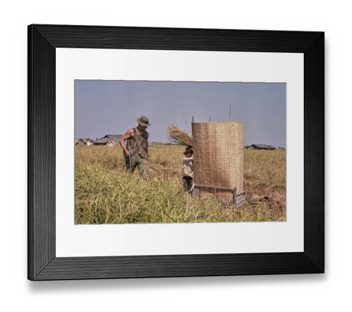Framed Print : Tan An, Vietnam War Framed Print : Tan An, Vietnam War