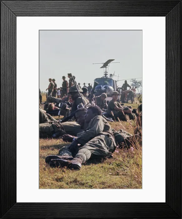 Framed Print : Tan An, Vietnam War Framed Print : Tan An, Vietnam War