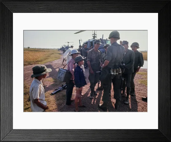 Framed Print : Tan An, Vietnam War Framed Print : Tan An, Vietnam War