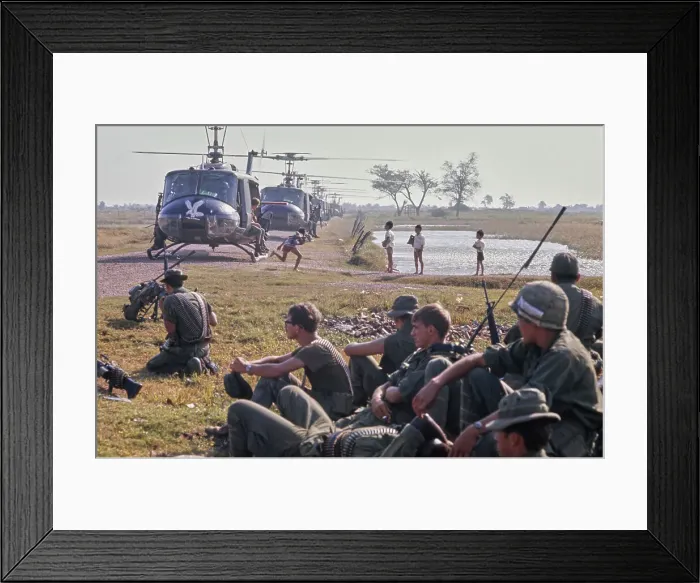 Framed Print : Tan An, Vietnam War Framed Print : Tan An, Vietnam War