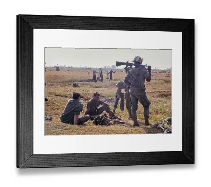 Framed Print : Tan An, Vietnam War