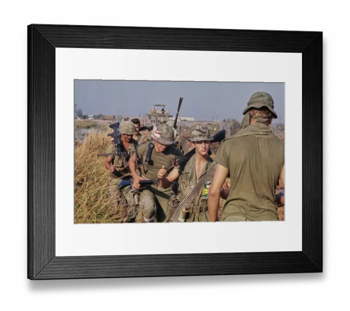 Framed Print : Tan An, Vietnam War Framed Print : Tan An, Vietnam War