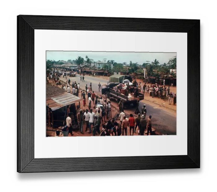 Framed Print : Truckloads of Refugees Framed Print : Truckloads of Refugees