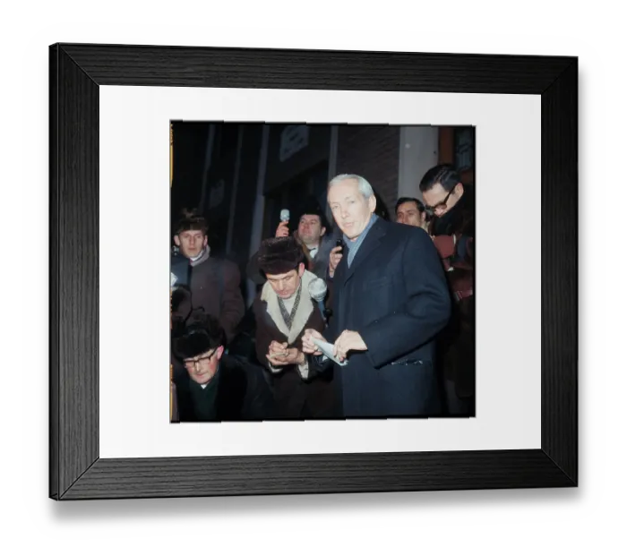 Framed Print : Ambassador Walter J. Stoessel Jr. with the Press Framed Print : Ambassador Walter J. Stoessel Jr. with the Press