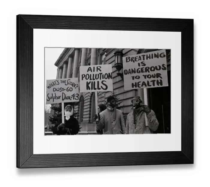 Framed Print : Protest Of Pollution Framed Print : Protest Of Pollution