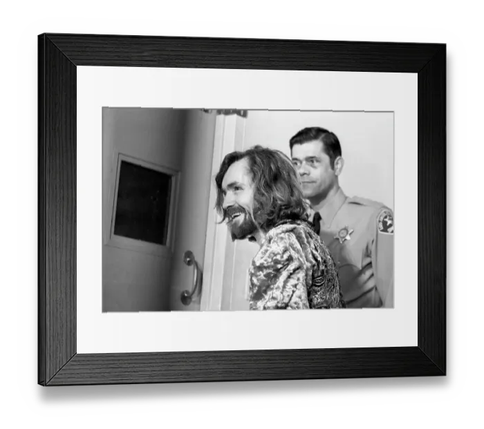 Framed Print : Charles Manson Framed Print : Charles Manson