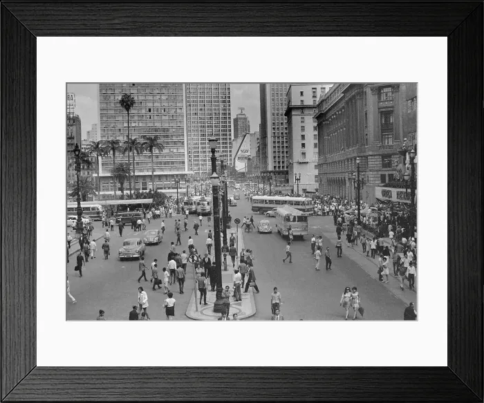 Framed Print : Street in Sao Paulo Framed Print : Street in Sao Paulo
