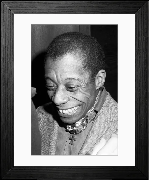 Framed Print : Novelist James Baldwin Framed Print : Novelist James Baldwin