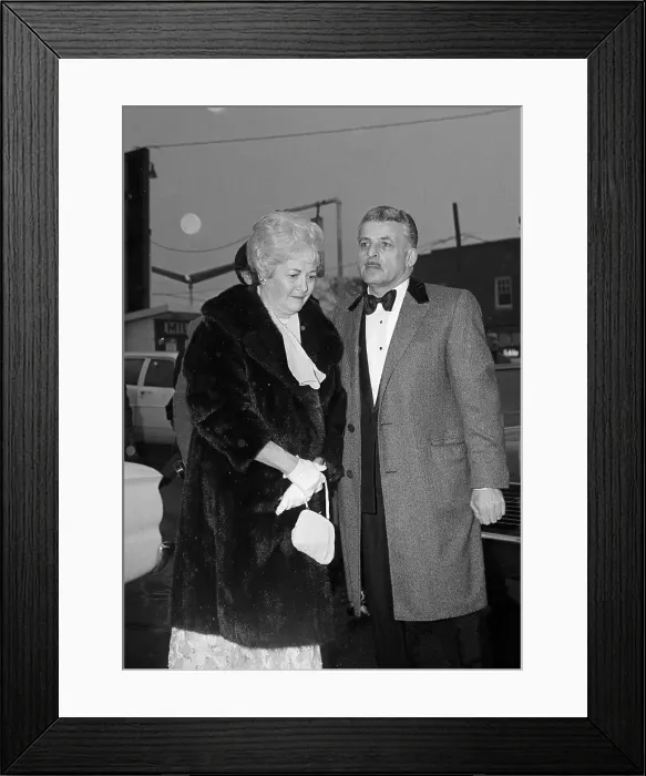 Framed Print : Mafia Leader Simon DeCavalcante with His Wife