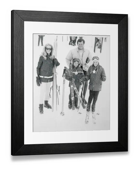 Framed Print : Portrait of Edward Kennedy and His Family Framed Print : Portrait of Edward Kennedy and His Family