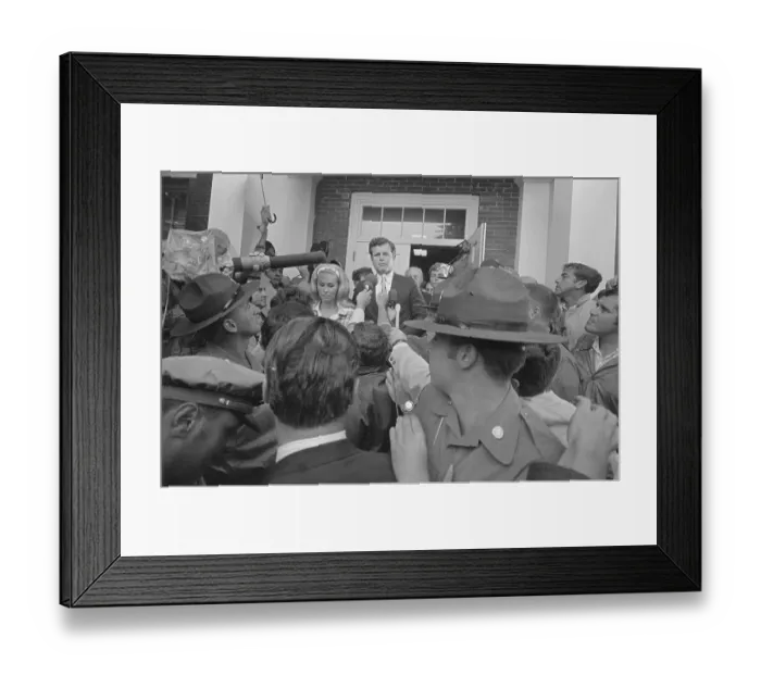 Framed Print : Edward Kennedy Going to Court Framed Print : Edward Kennedy Going to Court