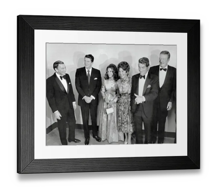 Framed Print : Ronald Reagan and Friends at Formal Event Framed Print : Ronald Reagan and Friends at Formal Event