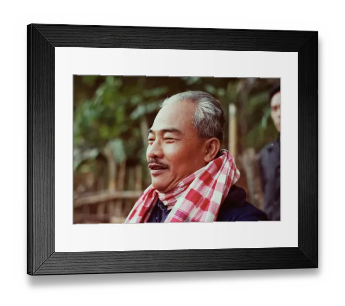 Framed Print : Prince Souvanaphong Talking to Villagers Framed Print : Prince Souvanaphong Talking to Villagers