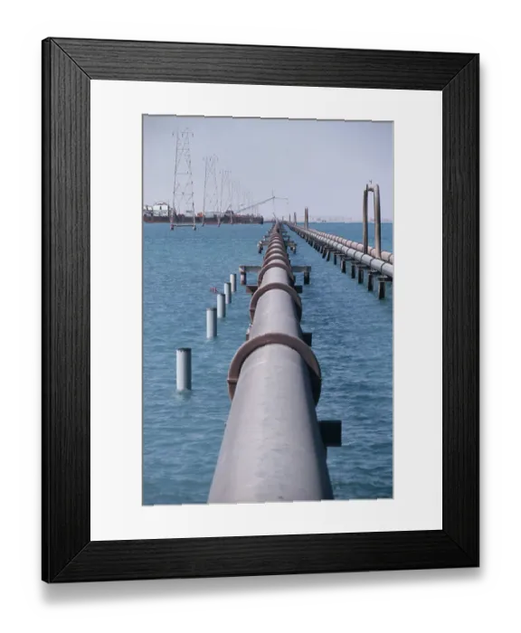 Framed Print : Oil Pipelines, Saudi Arabia Framed Print : Oil Pipelines, Saudi Arabia