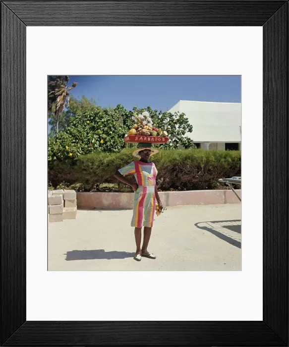 Framed Print : Barbados Fruit Vendor Framed Print : Barbados Fruit Vendor