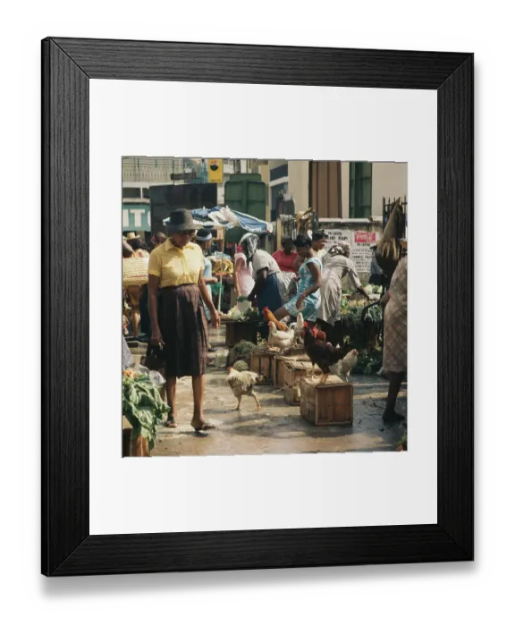 Framed Print : Market In Guadeloupe Framed Print : Market In Guadeloupe
