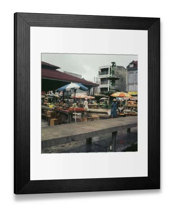 Framed Print : Market In Guadeloupe