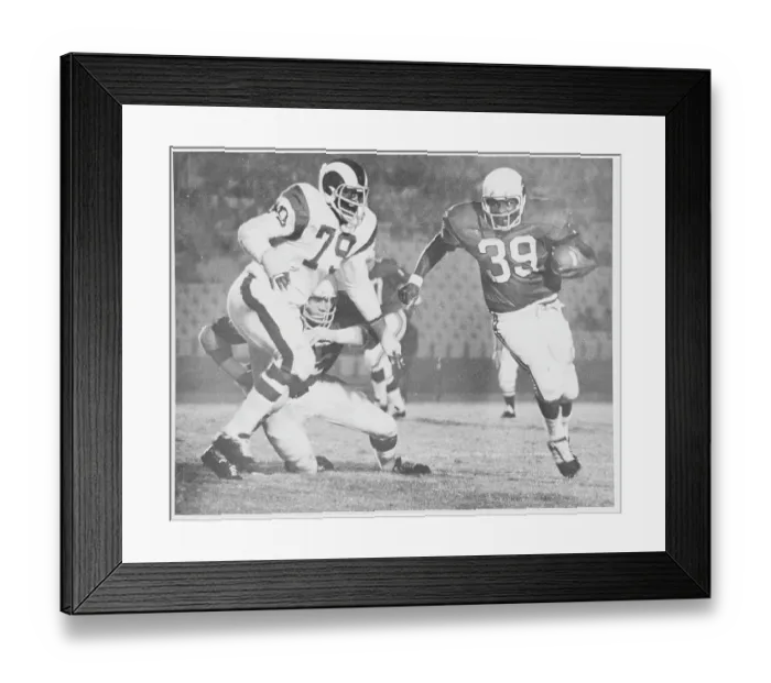 Framed Print : Football Action with Coy Bacon and Cid Edwards Framed Print : Football Action with Coy Bacon and Cid Edwards
