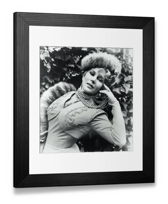 Framed Print : Portrait of Zsa Zsa Gabor Framed Print : Portrait of Zsa Zsa Gabor