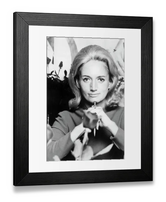 Framed Print : Mary Wells Lawrence with Head on Pencil Framed Print : Mary Wells Lawrence with Head on Pencil