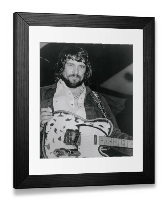 Framed Print : Portrait of Country Singer Waylon Jennings Framed Print : Portrait of Country Singer Waylon Jennings