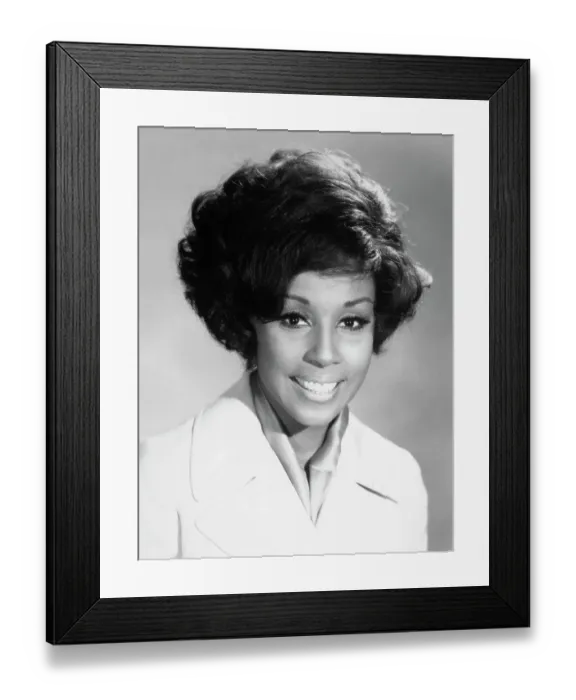 Framed Print : Portrait of Actress Diahann Carroll Smiling Framed Print : Portrait of Actress Diahann Carroll Smiling