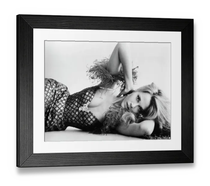 Framed Print : Jane Fonda Lies on Floor in Tight Dress Framed Print : Jane Fonda Lies on Floor in Tight Dress