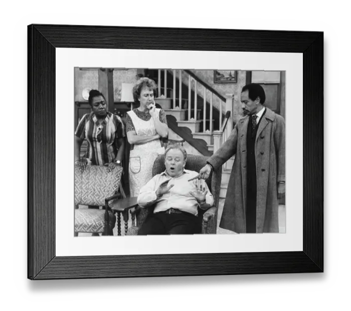 Framed Print : Main Cast Members of All In The Family Framed Print : Main Cast Members of All In The Family