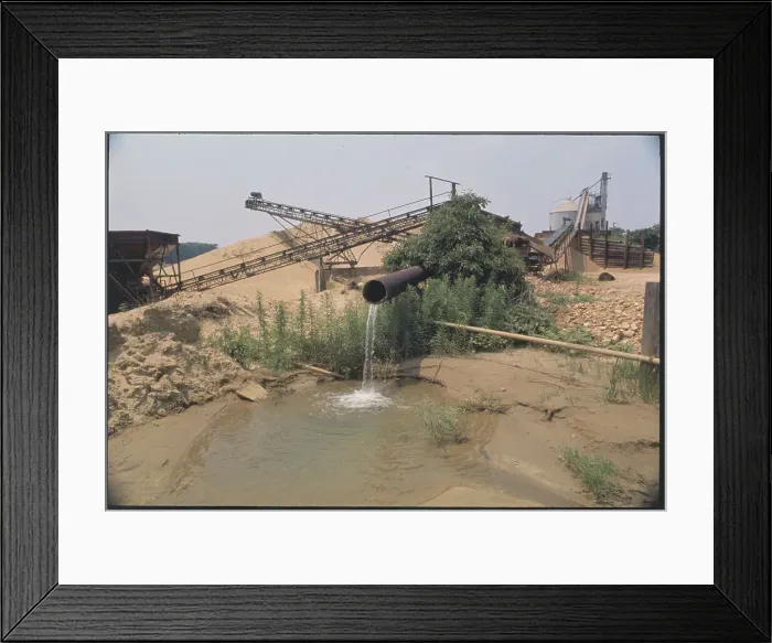 Framed Print : Water Falling from Pipe Framed Print : Water Falling from Pipe