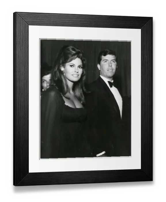 Framed Print : Raquel Welch and Husband Framed Print : Raquel Welch and Husband