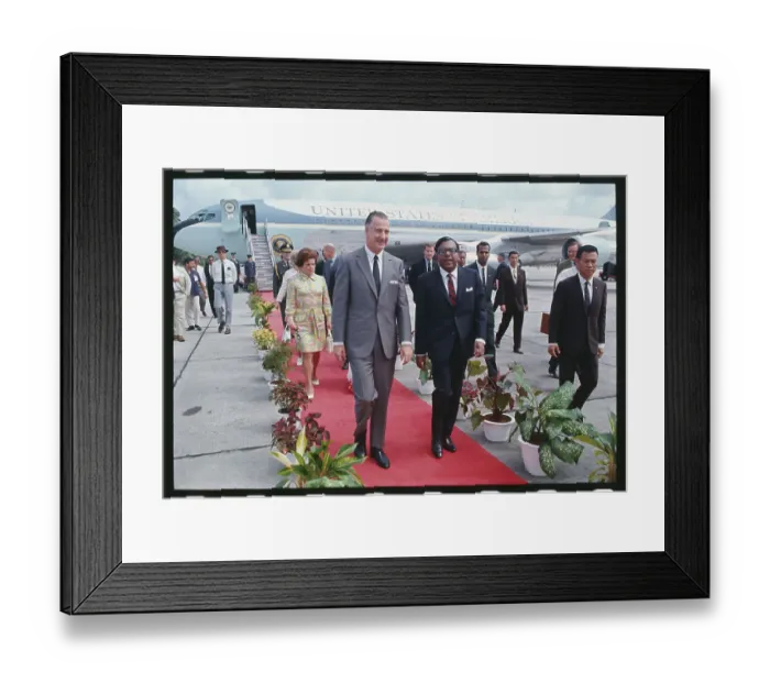 Framed Print : Punch Coomaraswamy Greeting Spiro Agnew and Wife Framed Print : Punch Coomaraswamy Greeting Spiro Agnew and Wife