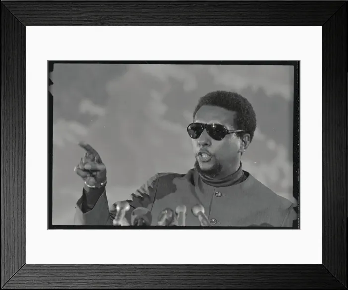 Framed Print : Stokely Carmichael Speaking at Microphones Framed Print : Stokely Carmichael Speaking at Microphones