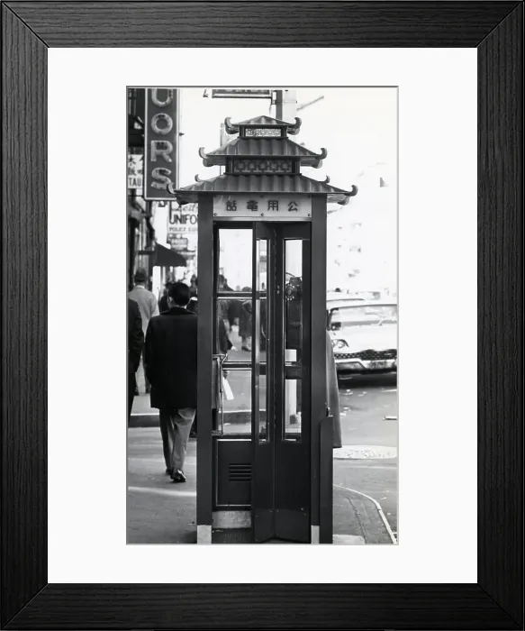 Framed Print : Telephone Booth in Chinatown Framed Print : Telephone Booth in Chinatown