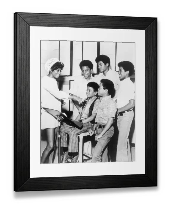 Framed Print : The Jackson 5 with Diana Ross Framed Print : The Jackson 5 with Diana Ross