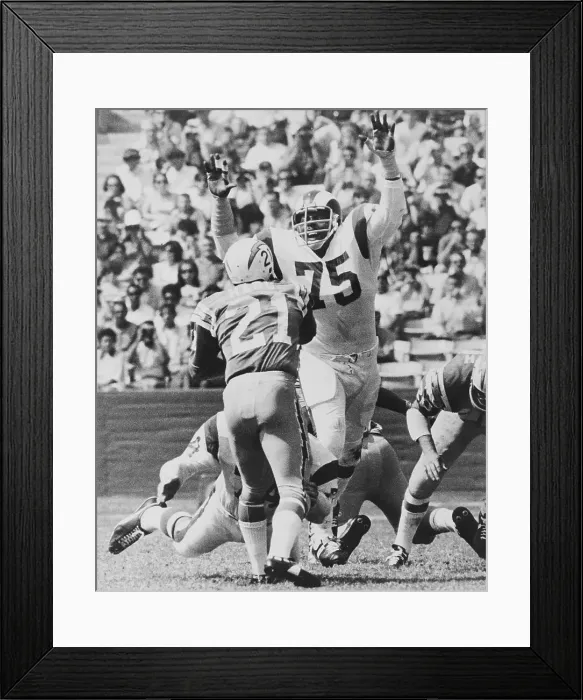 Framed Print : Football Action with David Jones and John Hadl Framed Print : Football Action with David Jones and John Hadl