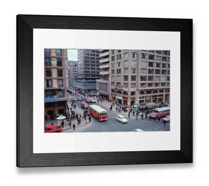 Framed Print : Avenida Jimenez Carrera 7a in Bogota Framed Print : Avenida Jimenez Carrera 7a in Bogota