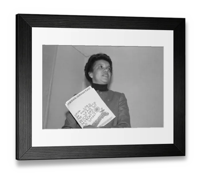 Framed Print : Writer and Activist Marian Wright Edelman Framed Print : Writer and Activist Marian Wright Edelman