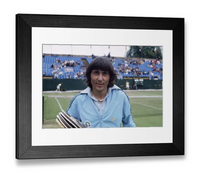 Framed Print : Portrait of Ilie Nastase Framed Print : Portrait of Ilie Nastase