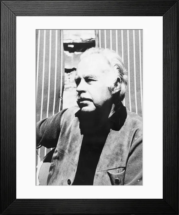 Framed Print : Portrait of Wright Morris Framed Print : Portrait of Wright Morris