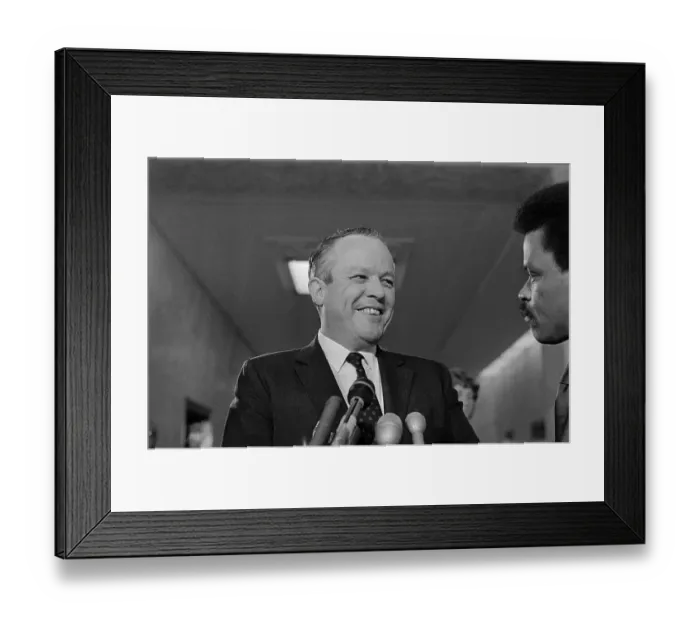 Framed Print : Head Shot of Richard Kleindienst Smiling Framed Print : Head Shot of Richard Kleindienst Smiling