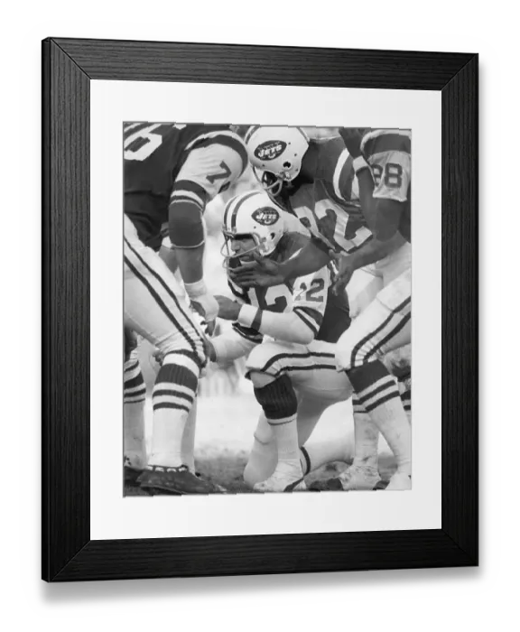 Framed Print : Joe Namath in Huddle with Teammates Framed Print : Joe Namath in Huddle with Teammates