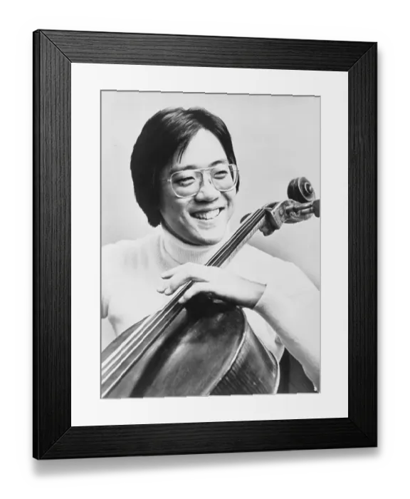 Framed Print : Cellist Yo-Yo Ma with His Cello Framed Print : Cellist Yo-Yo Ma with His Cello