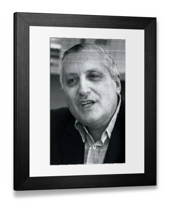 Framed Print : Portrait of Professor Ilya Prigogine Framed Print : Portrait of Professor Ilya Prigogine