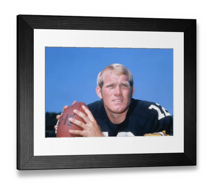 Framed Print : Terry Bradshaw Holding a Football Framed Print : Terry Bradshaw Holding a Football