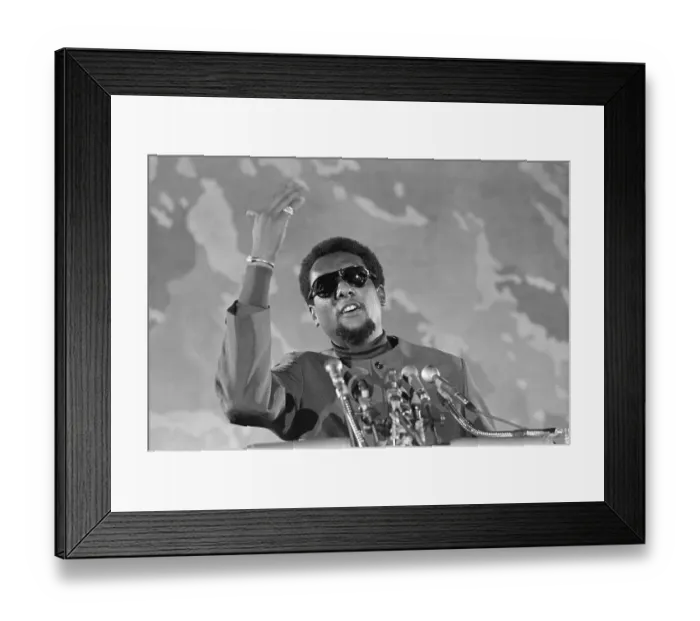 Framed Print : Stokely Carmichael Speaking At Microphones Framed Print : Stokely Carmichael Speaking At Microphones